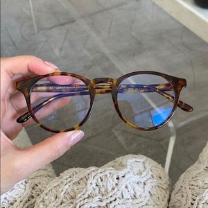 DIFF Eyewear Sawyer turquoise blue light glasses